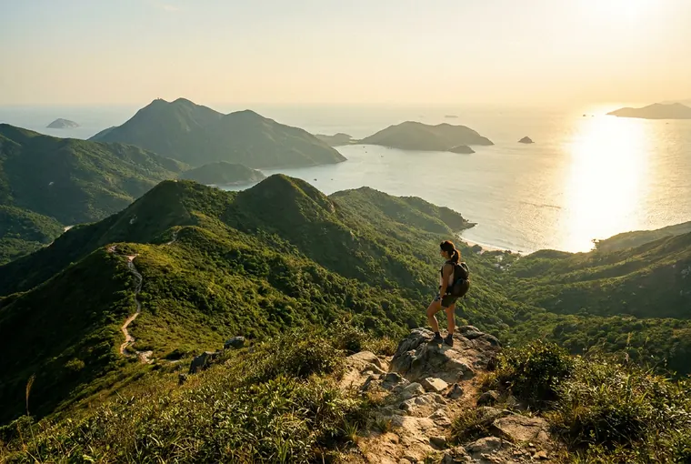 Hiking a Hong Kong country park trail