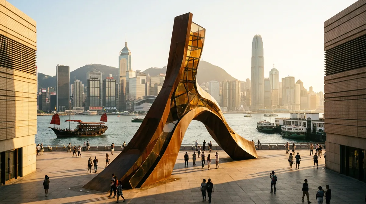 Victoria Harbour skyline on HKSAR Establishment Day, when Hong Kong's museums are free